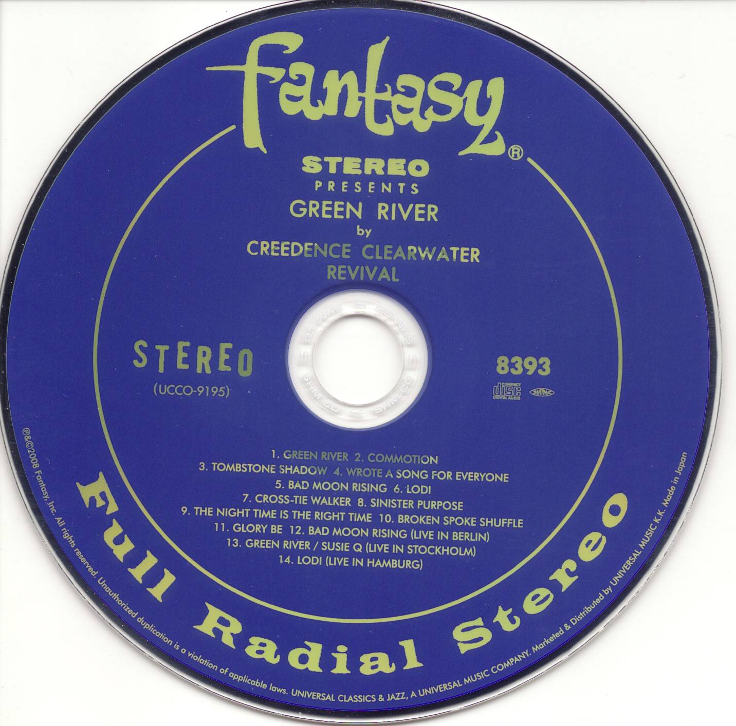 Creedence Clearwater Revival Green River 40th anniversary edition : CD JPN